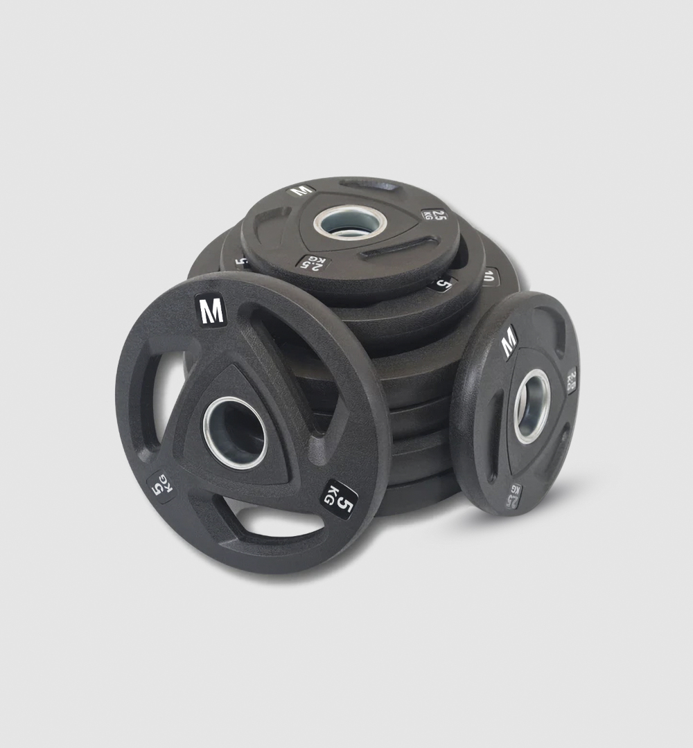 Olympic Premium Rubber Weight Plates (3 Grip) (Set of 8) – 100kg product image